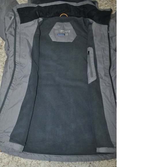 Mens Winter Jacket Hemisphere Gray 2XL Wind Water Resistant Down Alt Fill Hooded - Picture 6 of 8